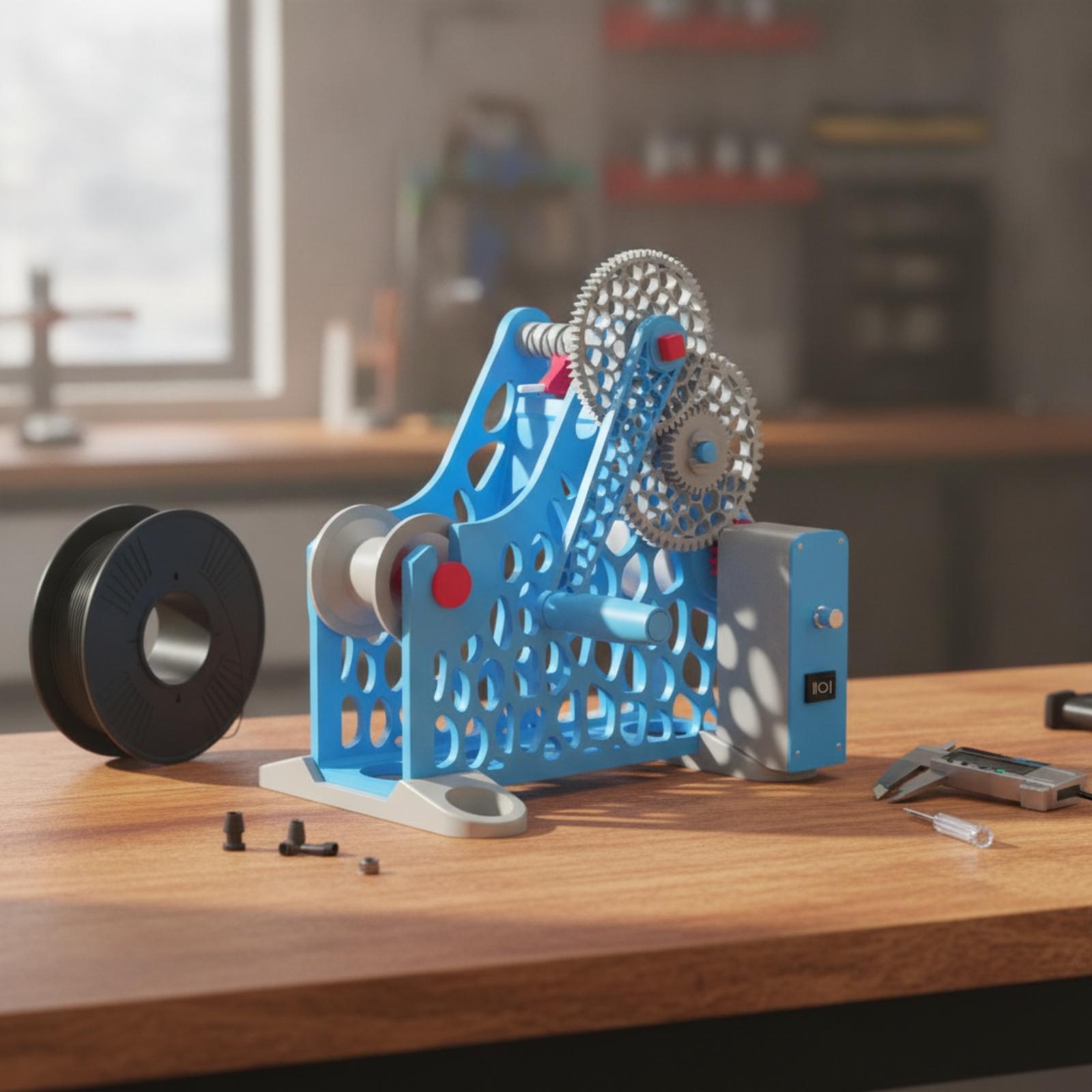 Pla Filament - 3D-print filamentopwikkelmachine voor hergebruik van spoelen,