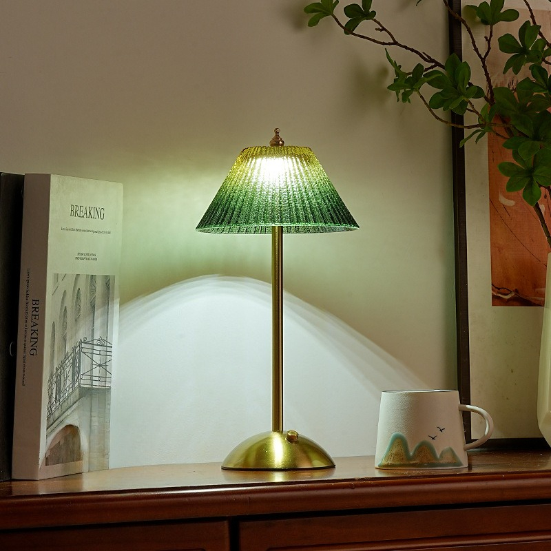 Glass Bed - 2026 Retro Geribbelde Vintage Bruiloft LED
