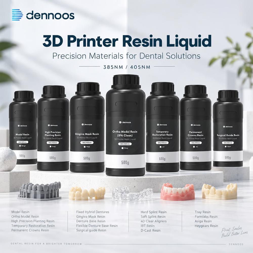Resin Printer - 3D-printerhars, tandtechnisch model, orthodontische permanente kroon,