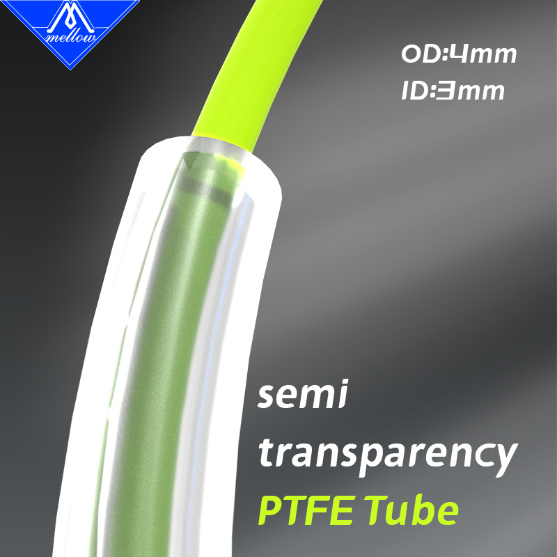 Bowden Tube - Mellow Semi Transparantie ID3mm OD4mm PTFE