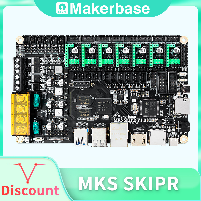 Mks Sgen - Makerbase MKS SKIPR 3D-printerprintplaat, quad-core 64-bits