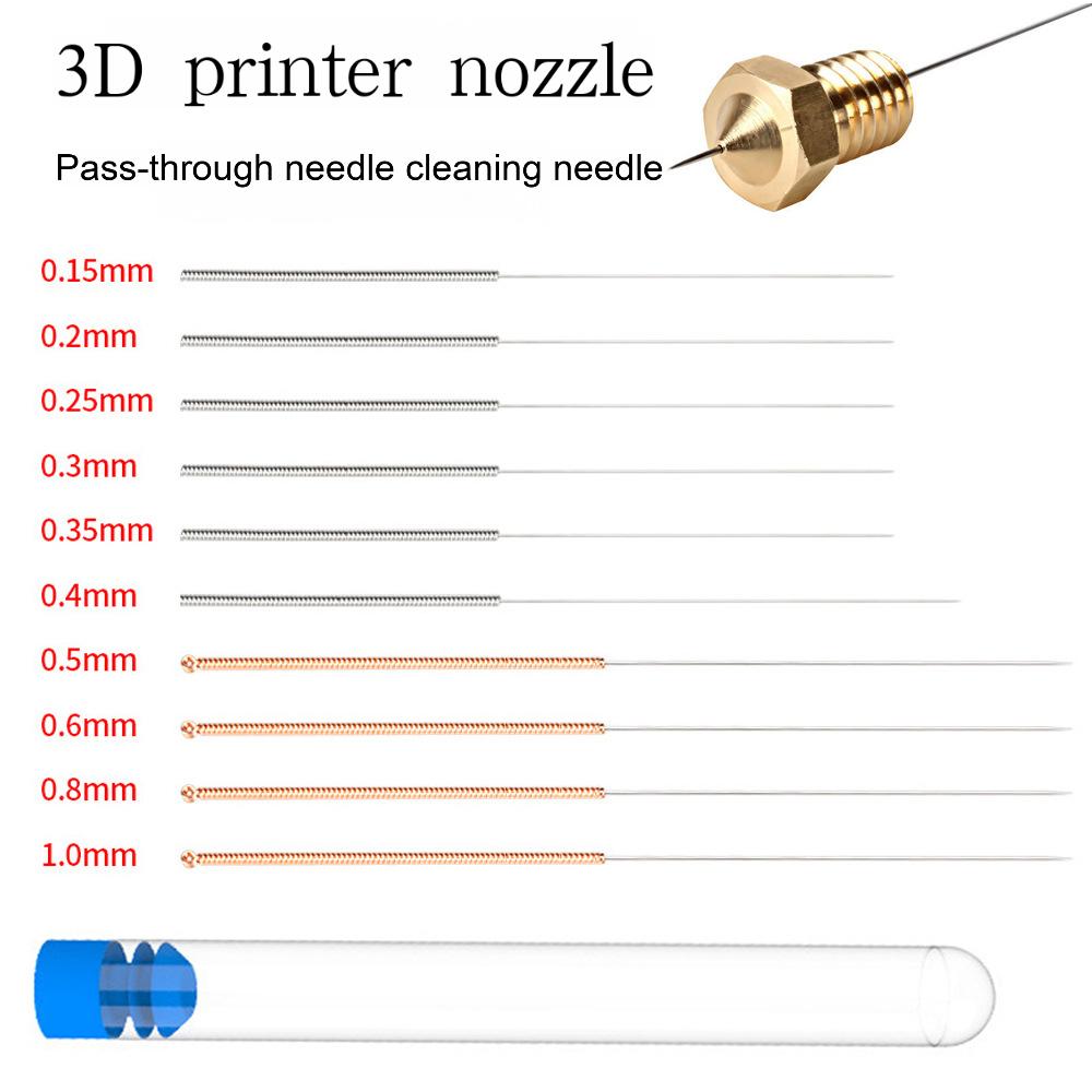 Fdm Printer - Reinigingsset voor roestvrijstalen 0,4 mm mondstukken,