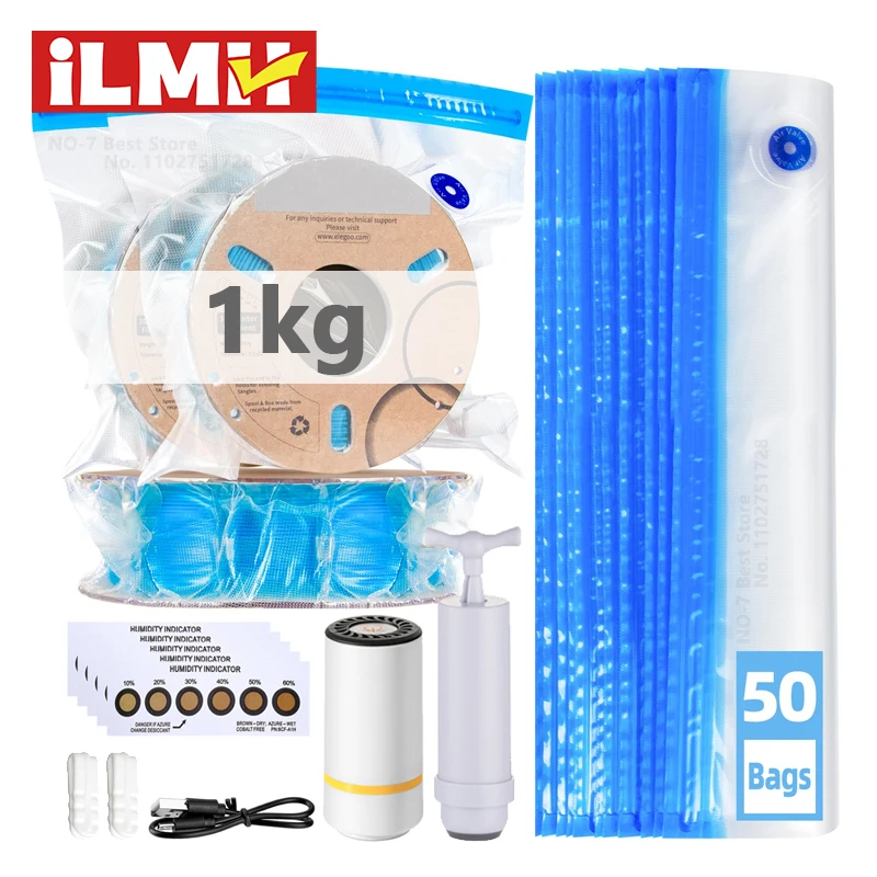 Abs Filament - 3D-printerfilamentvacuümzak met USB oplaadbare elektrische luchtpomp,