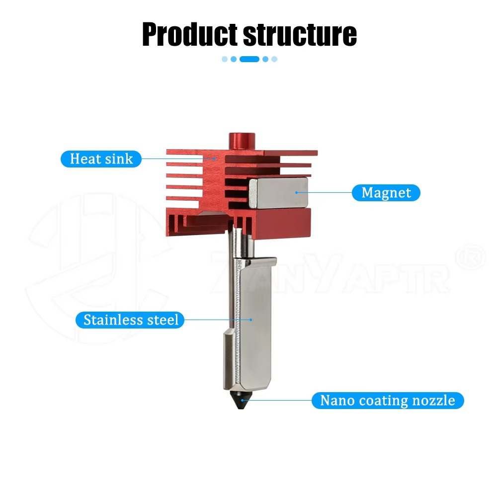 DLC-gecoate, geharde stalen no - Hotend Assembly recensie en prijs