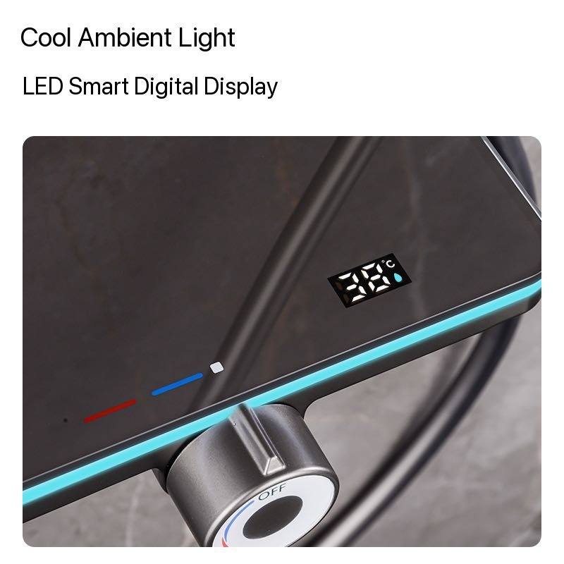 Grijze pianoknop ambient light - Nozzle Brass recensie en prijs