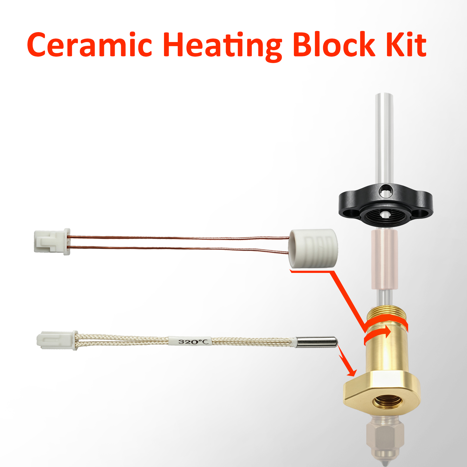 Geüpgradete 24V 60W keramische - Hotend Assembly recensie en prijs