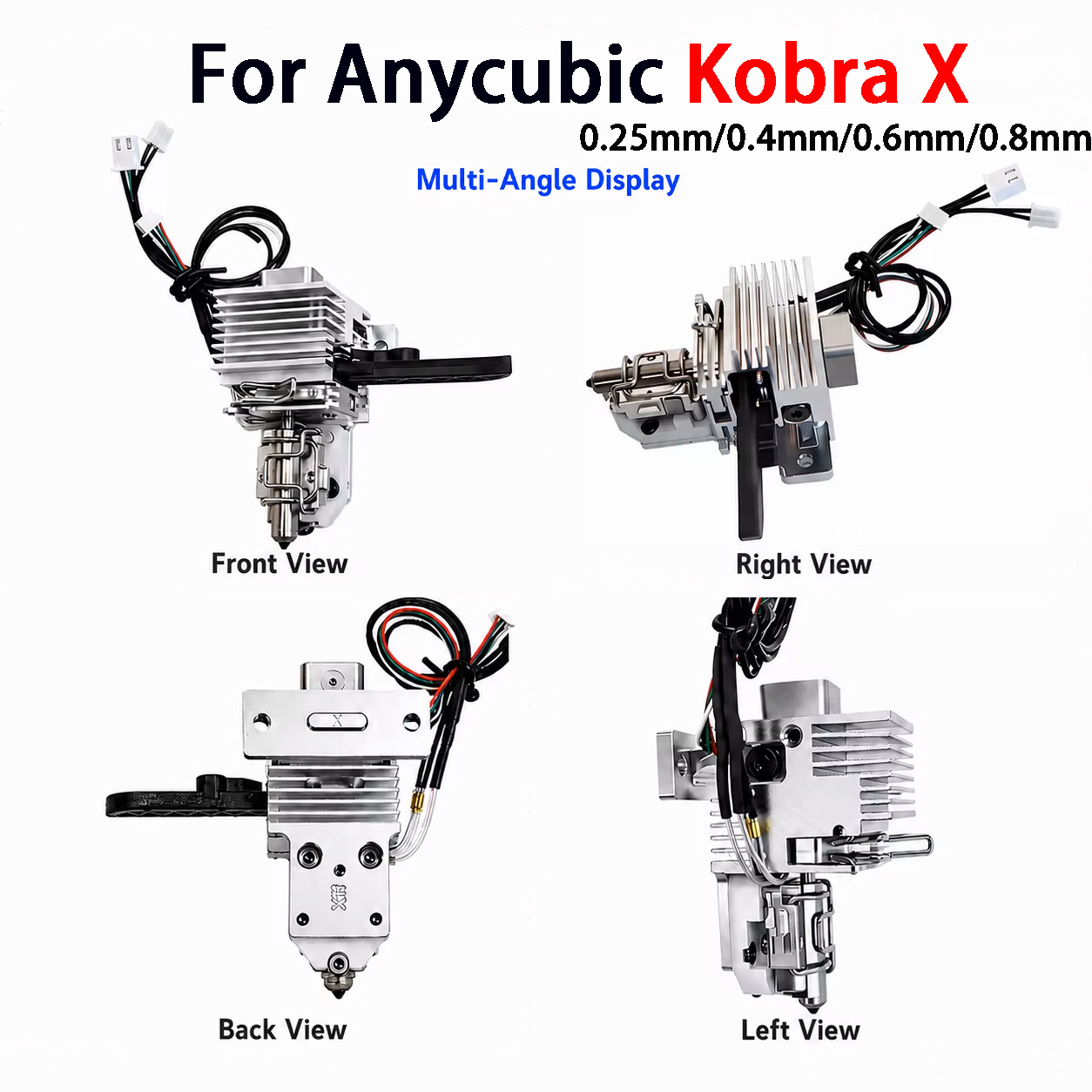0.25 0.4 0.6 0.8mm Hot End Kit - Hotend Assembly recensie en prijs