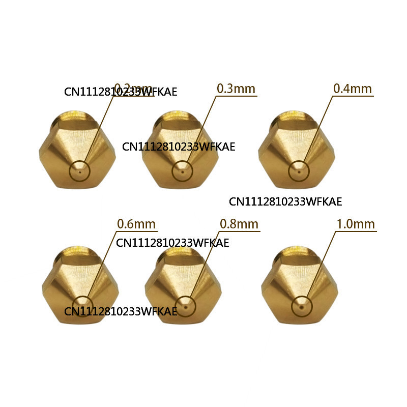 5 stuks MK10 M6 Extruder Nozzl - Printer Nozzle recensie en prijs