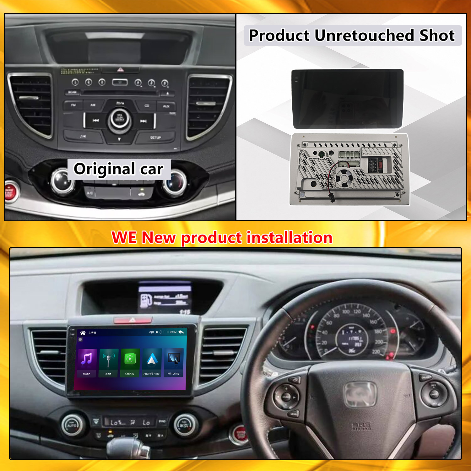 Radio-modificatie voor Honda C - Cr Touch recensie en prijs