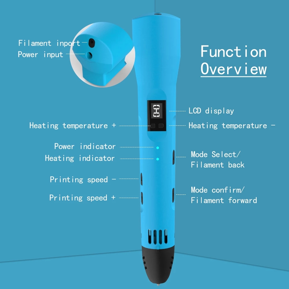 QCREATE 3D-printpen 1,75 mm PL - Abs Filament recensie en prijs