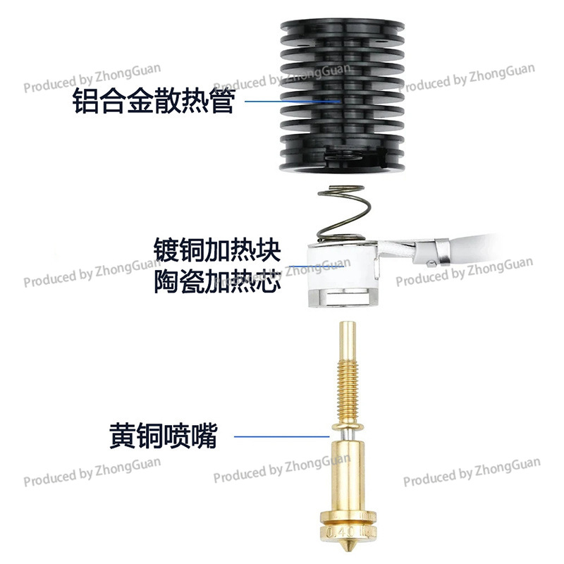 Hoge temperatuurbestendige ker - Printer Nozzle recensie en prijs