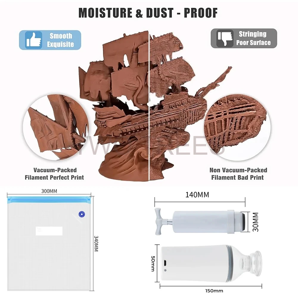 3D Print Vacuümzak Filamentdro - Abs Filament recensie en prijs