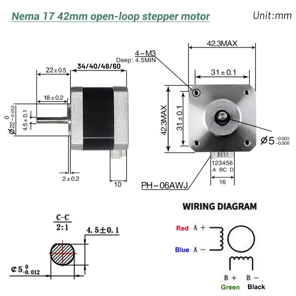 Nema17 Stappenmotor 42 Motor 4 - 3D Printer recensie en prijs