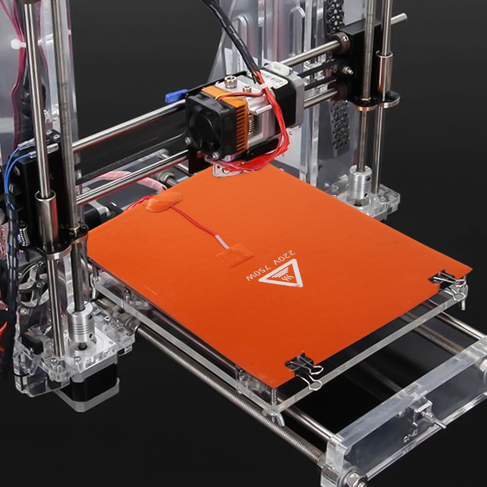 20x30cm 750W 220V siliconen ru - 3D Printer Bed recensie en prijs