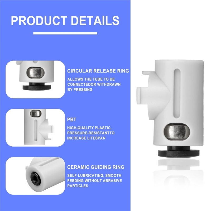 B62B-PTFE buisconnectoren (3-p - Ptfe Tube recensie en prijs
