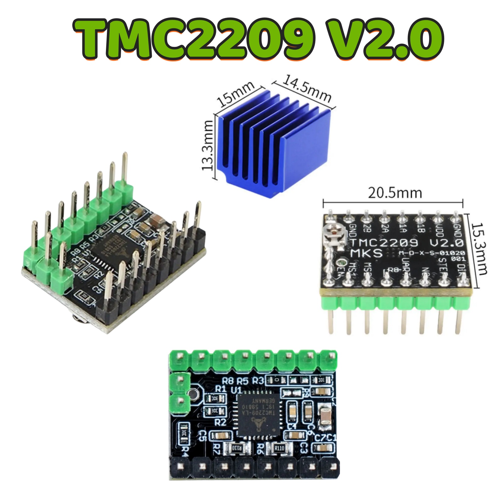 MKS TMC2209 V2.0 Stappenmotor  - Mks Sgen recensie en prijs